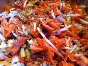 A delicious salad that makes a large batch to enjoy over a couple of days or to take to a potluck!
